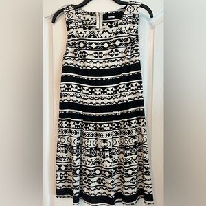 Black and White Sheath Dress